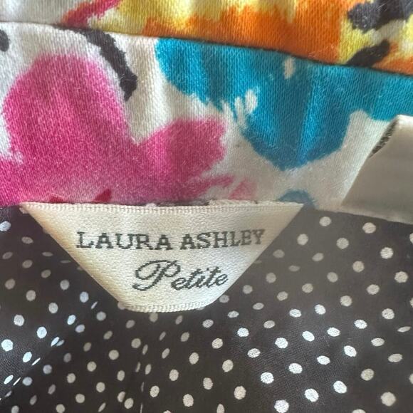 Laura Ashley Colorful Spring Jacket Sz. PM - Picture 6 of 7